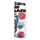 ペンギン重さを持ち上げる痛みなし タンブラー (回転右)