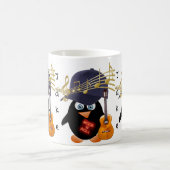 ペンギン金ゴールドミュージックノートGuitar Mug コーヒーマグカップ (中央)