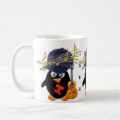 ペンギン金ゴールドミュージックノートGuitar Mug コーヒーマグカップ (左)