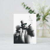 ペンギン鍵アート ポストカード (スタンド正面)