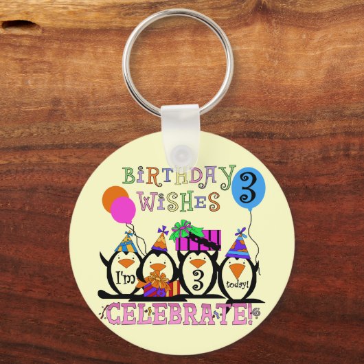 ペンギン間抜けの誕生日Tシャツとギフト第3弾 キーホルダー (正面)