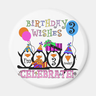 ペンギン間抜けの誕生日Tシャツとギフト第3弾 マグネット