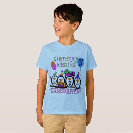 ペンギン間抜けの誕生日Tシャツとギフト第3弾 Tシャツ (正面フル)