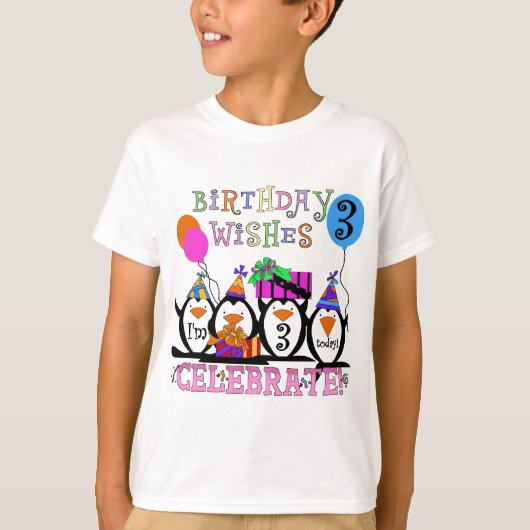 ペンギン間抜けの誕生日Tシャツとギフト第3弾 Tシャツ (正面)