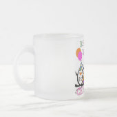 ペンギン間抜けス2回目の誕生日Tシャツとギフト フロストグラスマグカップ (左)