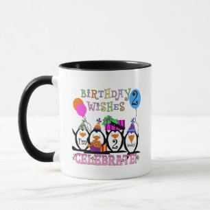 ペンギン間抜けス2回目の誕生日Tシャツとギフト マグカップ