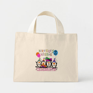 ペンギン間抜けス2回目の誕生日Tシャツとギフト ミニトートバッグ
