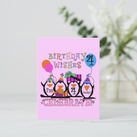 ペンギン間抜けズ4th誕生日Tシャツとギフト ポストカード (スタンド正面)