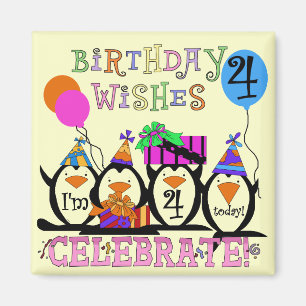 ペンギン間抜けズ4th誕生日Tシャツとギフト マグネット