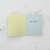 ペンギン間抜け誕生日カード カード (内部)