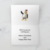 ペンギン集団から皆さんメリークリスマス シーズンカード (内部)