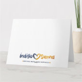 ペンギン雛誕生日挨拶状 カード (裏面)