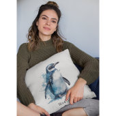 ペンギン青い水色、カスタマイズ可能 クッション