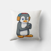 ペンギン音楽ヘッドホン クッション (裏面)