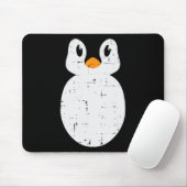 ペンギン顔衣装かわいい動物の男性の女性の男の子のギ マウスパッド (マウス)