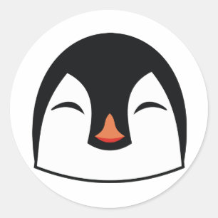 ペンギン顔 ラウンドシール
