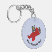 ペンギン飛んでいるキーチェーン キーホルダー (正面左)