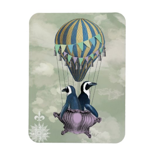 ペンギン飛んでいるズ2 マグネット (縦)