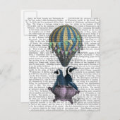 ペンギン飛んでいるズ ポストカード (正面/裏面)