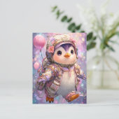 ペンギン飛行士 ポストカード (スタンド正面)