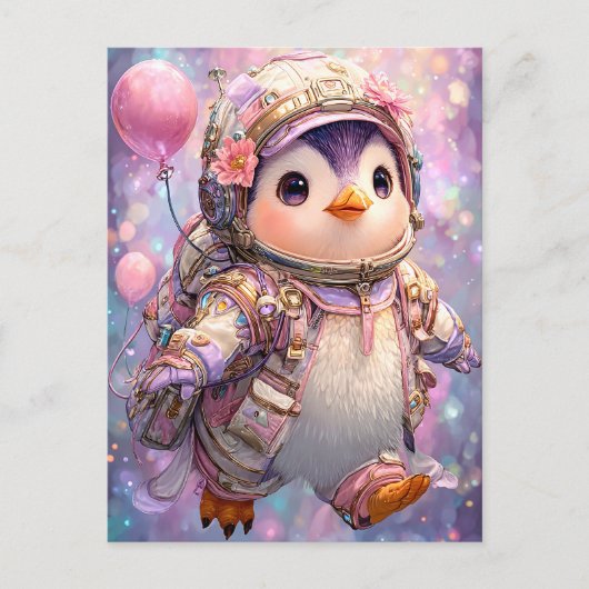 ペンギン飛行士 ポストカード (正面)