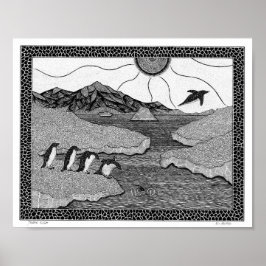 ペンギン飛行 ポスター