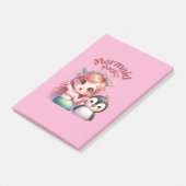 ペンギン魔法付きクリスマスマーメイドおもしろい ポストイット (アングル)