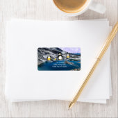 ペンギン魚釣り住所 シール (インサイチュ)