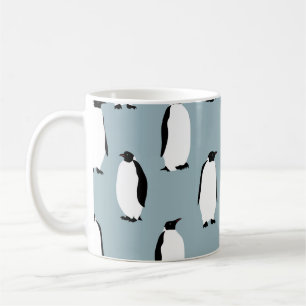 ペンギン鳥獣かわいい柄 コーヒーマグカップ