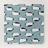 ペンギン鳥獣かわいい柄 ジグソーパズル (横)