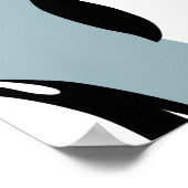 ペンギン鳥獣かわいい柄 ポスター (角)