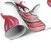 ペンギン鳥類包み紙 ラッピングペーパー (ロールコーナー)