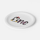 ペンギン1歳の誕生日 ペーパープレート (アングル)