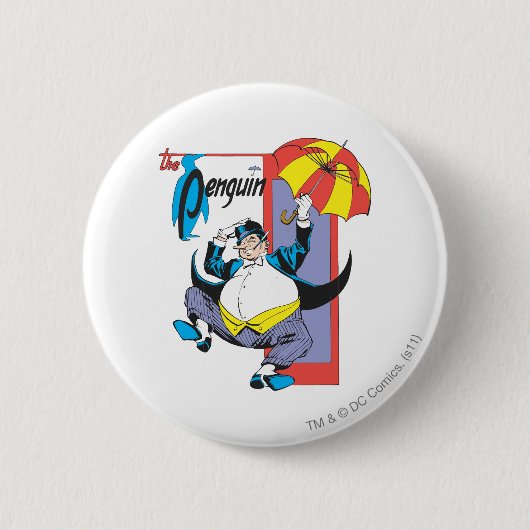 ペンギン2 缶バッジ (正面)