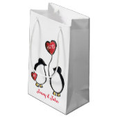 ペンギン40結婚回ルビー記念日 スモールペーパーバッグ (裏面アングル)