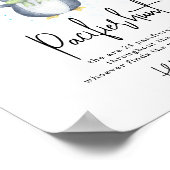 ペンギン – おしゃぶり狩りゲームベビーシャワー ポスター (角)