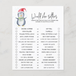 ペンギン – むしろ彼女 – 赤ちゃんシャワーのゲーム