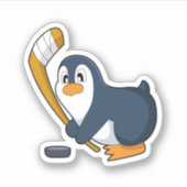 ペンギン アイスホッケー アイスホッケーのスティック シール (正面)