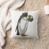 ペンギン・アット・ハンドボールスポーツ クッション (ブランケット)