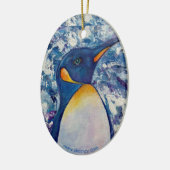 ペンギン&アラスカンムースセラミックオーナメント セラミックオーナメント (左)