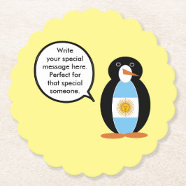 ペンギン・アルゼンチン国旗の交渉 ペーパーコースター