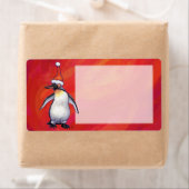 ペンギン·イン·サンタハット·オン·レッド ラベル (インサイチュ)