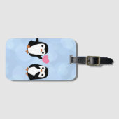 ペンギン・イン・ラブ ラゲッジタグ (正面横)