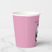 ペンギン・ウィズ・ア・プレゼント・パーソナライズされた誕生日紙 紙コップ (右)