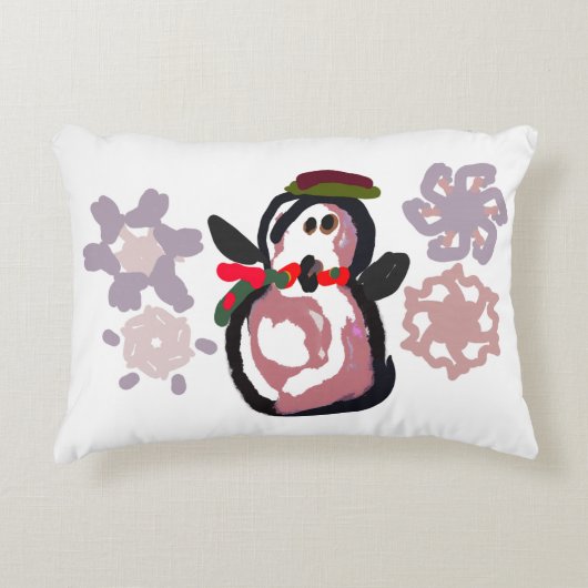 ペンギン+ウィンター アクセントクッション (正面)