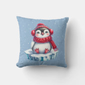 ペンギン・オン・アン・アイスバーグ クッション (正面)