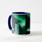 ペンギン&オーロラ野生生物ファンタジーギフトタンブラー マグカップ (正面左)