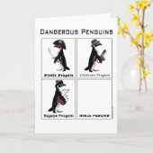 ペンギン カード (黄色い花)