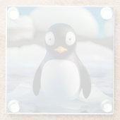 ペンギン ガラスコースター (裏面)