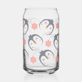 ペンギン ガラス缶 (左)